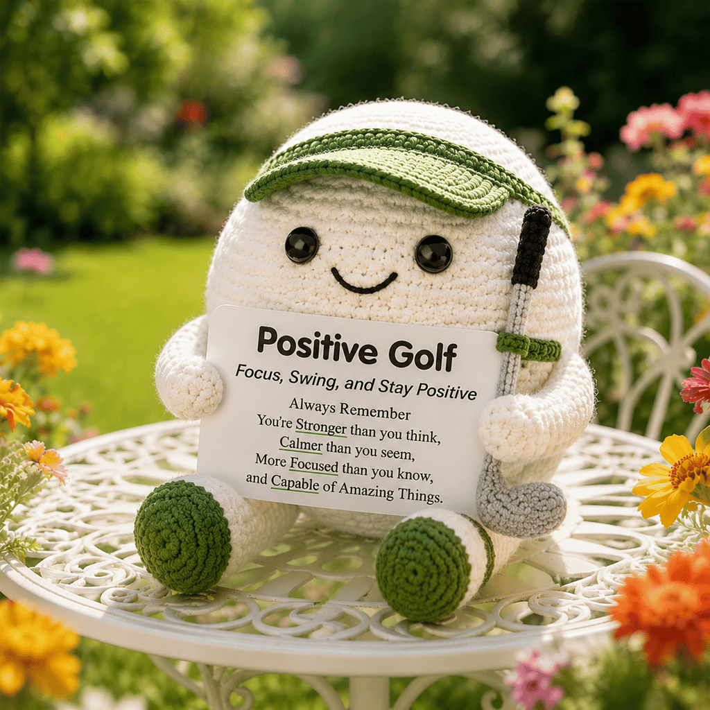 🔥Last Day: BUY 3 GET 1 FREE - ⚽ Positive Soccer Buddy|Handmade Crochet Encouragement Gift 💚