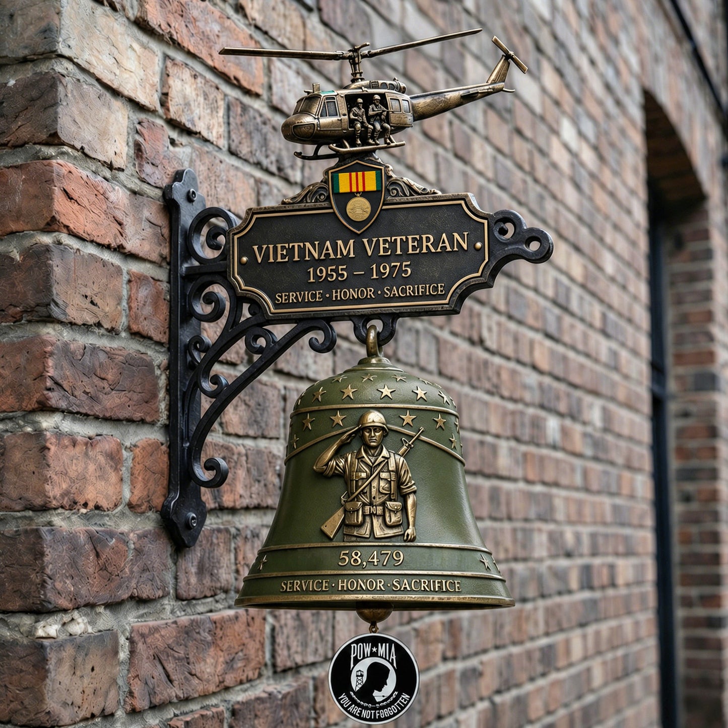 🔔 Last Day Promo: 49% OFF - 🥇 -Vietnam Veteran Tribute Wall Bell
