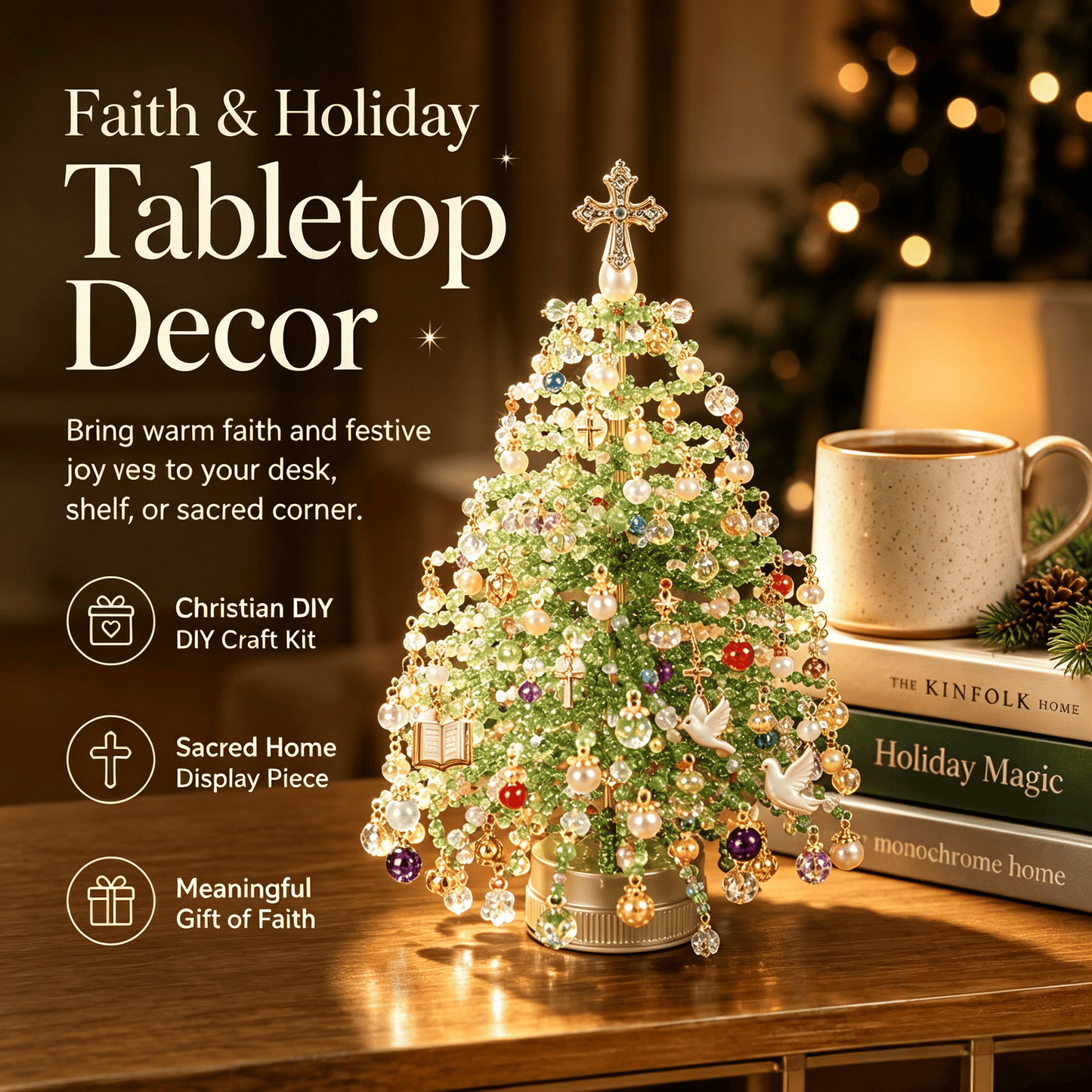 🔥Last Day 49% OFF✨ DIY Beaded Christmas Tree Kit🎅🎄