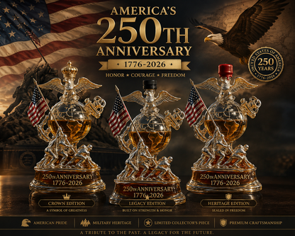 The Ultimate 250th Anniversary Commemorative Decanter -- Free Shipping Over $39🔥🔥