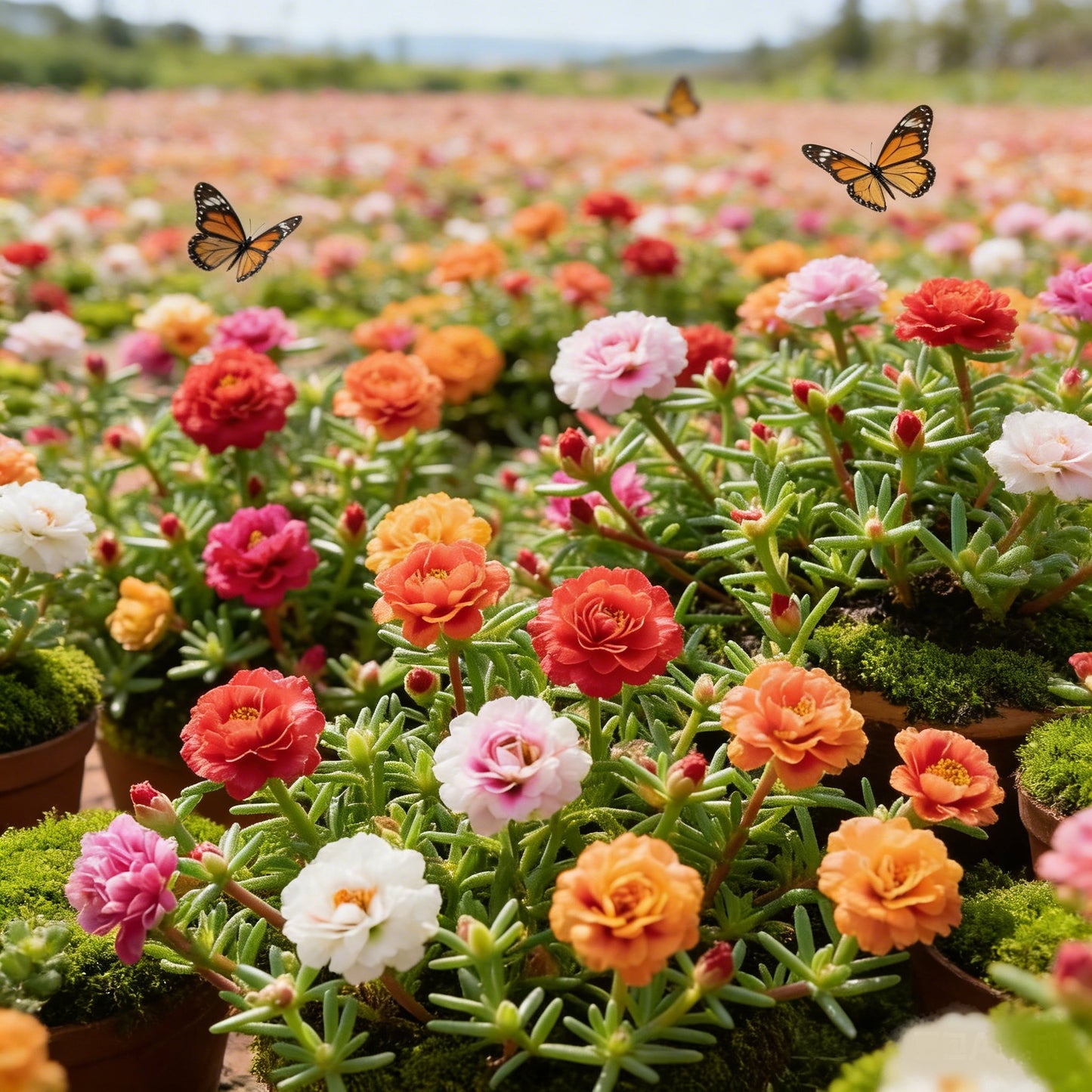 🌸Moss Rose Seeds – 🌿Perennial Flower Seeds / Large Flowers / Easy to Grow