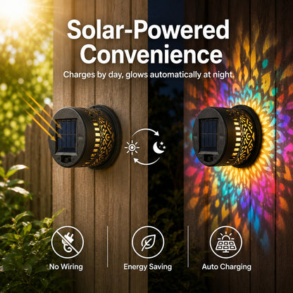🔥Solar Mandala Projector Light Patio Ambient Decor