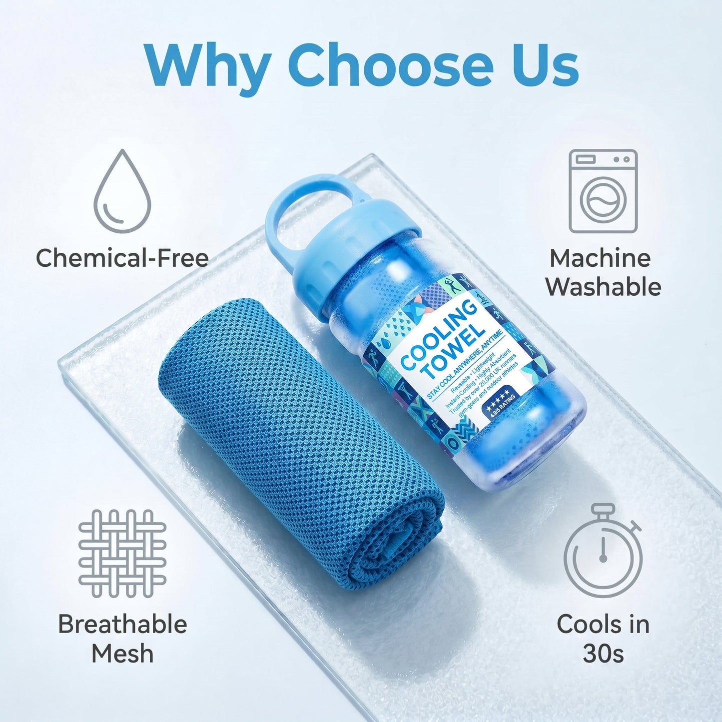 💦BUY 1 GET 1 FREE!!⚡❄️Zero Degrees Cooling Towel