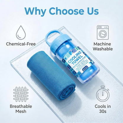💦BUY 1 GET 1 FREE!!⚡❄️Zero Degrees Cooling Towel