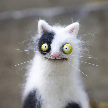 🔥Last Day: BUY 3 GET 1 FREE🎄🎁Wool Felt Familiars – Quirky Handmade Companions🐱