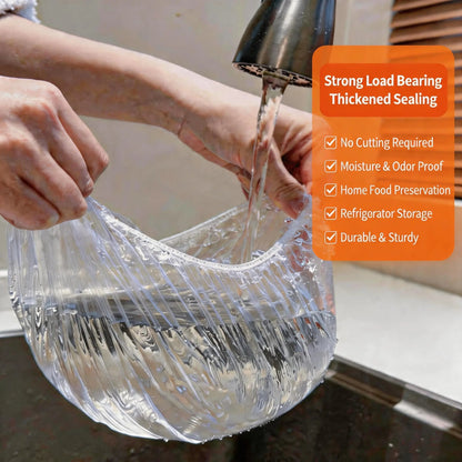 100PCS Plastic Bowl Covers – Elastic Reusable Food Wrap