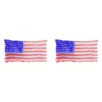 American Flag 420 Led String Lights-Large Usa Flag Outdoor Lights