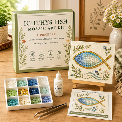 ✝️ Christian Sea Glass Art Kit