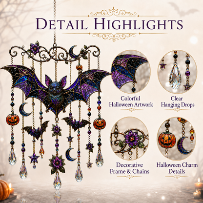 🔥Last Day 49% OFF - Halloween Suncatcher Wind Chime
