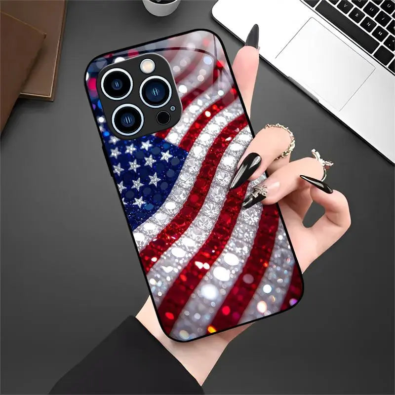 Patriotic American Flag Case for iPhone & Samsung -Slim Protective Cover
