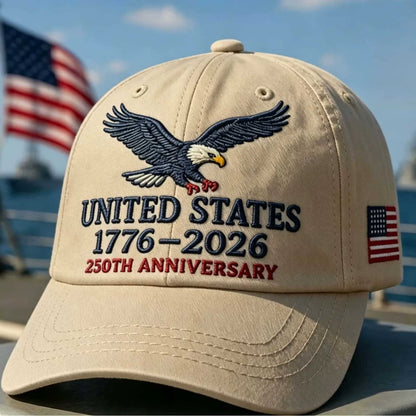 United States 250th Anniversary Eagle Cap – Embroidered Edition