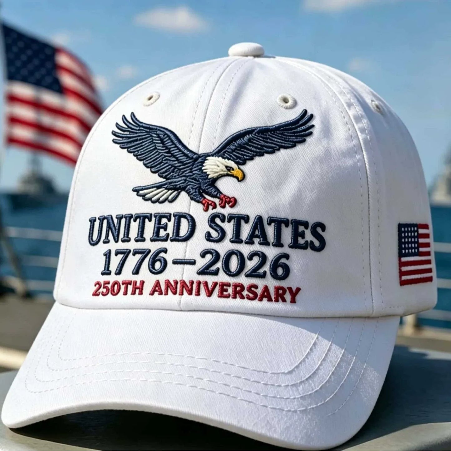United States 250th Anniversary Eagle Cap – Embroidered Edition