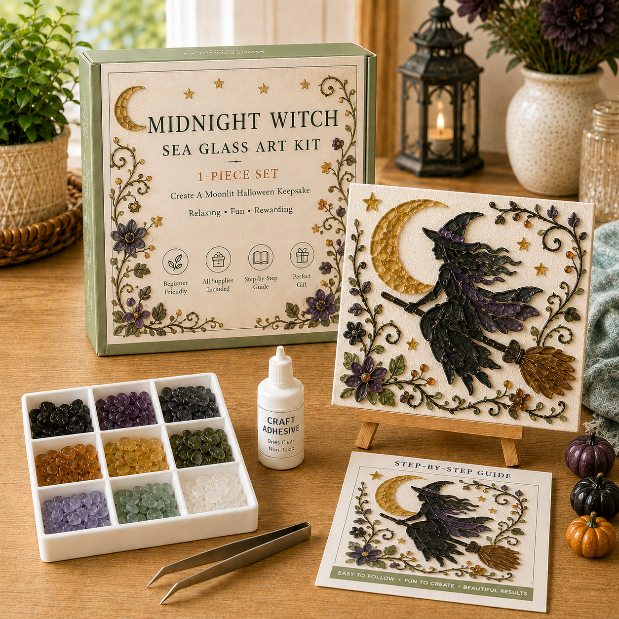 🎃 Halloween Sea Glass Art Kit