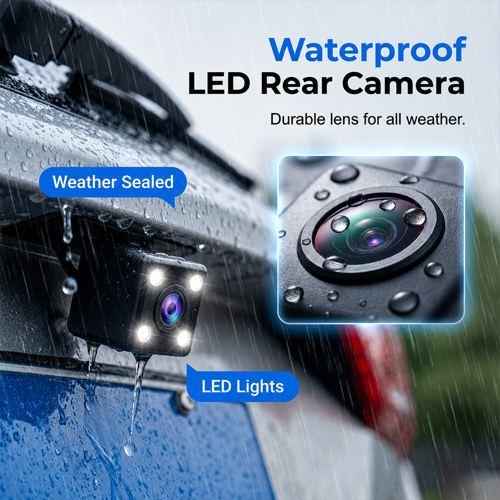 Dual Lens Rearview Mirror Dash Cam