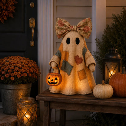 🏆Limited Time Sale 49% OFF🍂👻 Lighted Vintage Patchwork Ghost