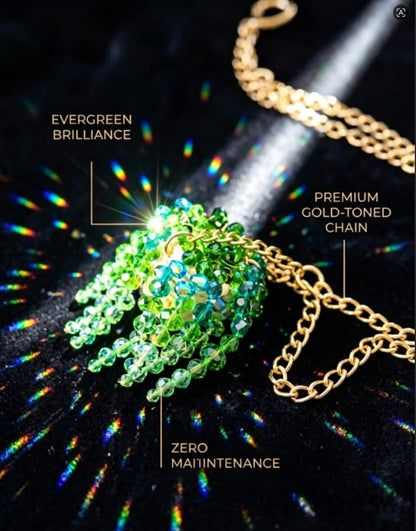 Sun-Kissed Beaded Succulent Car Charm