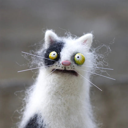 🔥Last Day: BUY 3 GET 1 FREE🎄🎁Wool Felt Familiars – Quirky Handmade Companions🐱