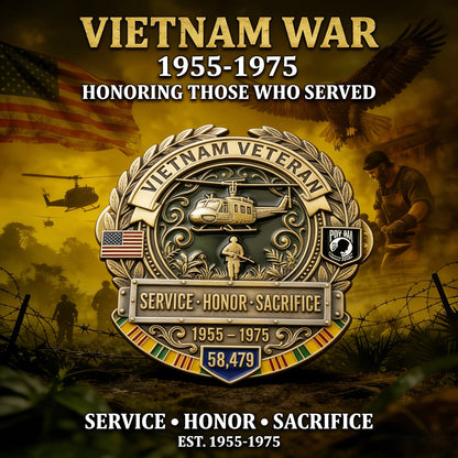 🦅 Last Day Promo: 60% OFF 🎖️Vietnam Veteran Honor Commemorative Pin