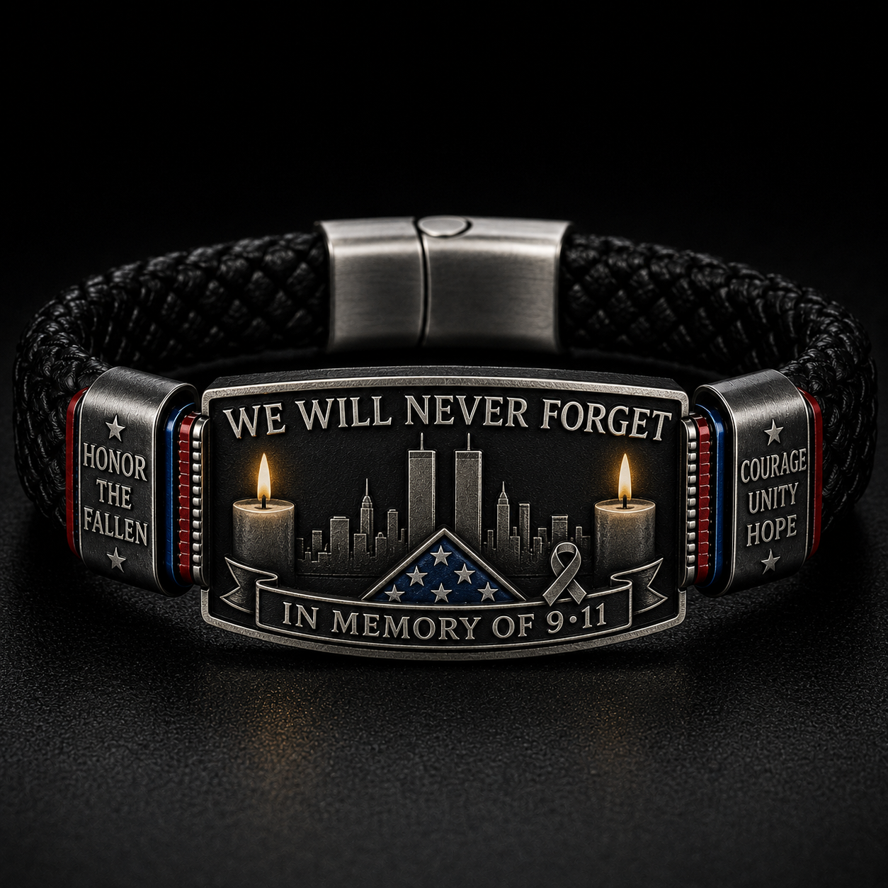 🎁9/11 Never Forget Memorial Bracelet | September 11 Tribute Collection-✈️ BUY 3 FREE SHIPPING