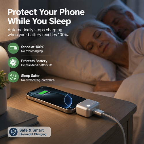 Sleep-Safe Charging Smart Battery Protection Adapter