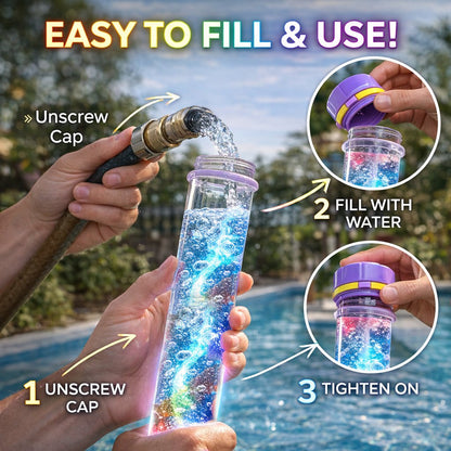 🎁Last Day 50% OFF 🌈 Glowing Rainbow LED Water Blaster | Summer Fun That Pops Like Magic! ✨