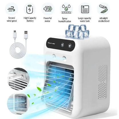 (🎁Last Day 49% OFF)❄️Mini Portable Air Conditioner with Cooling and Humidification Function