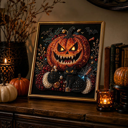 🔥 LAST DAY 49% OFF – 🖤 Premium 3D Pearl Dark Gothic Diamond Painting Art Kit | Luxury Flocked Canvas with Scratch-Resistant Non-Fading Pearl Beads DIY Dark Academia Decor 💀🕯️✨