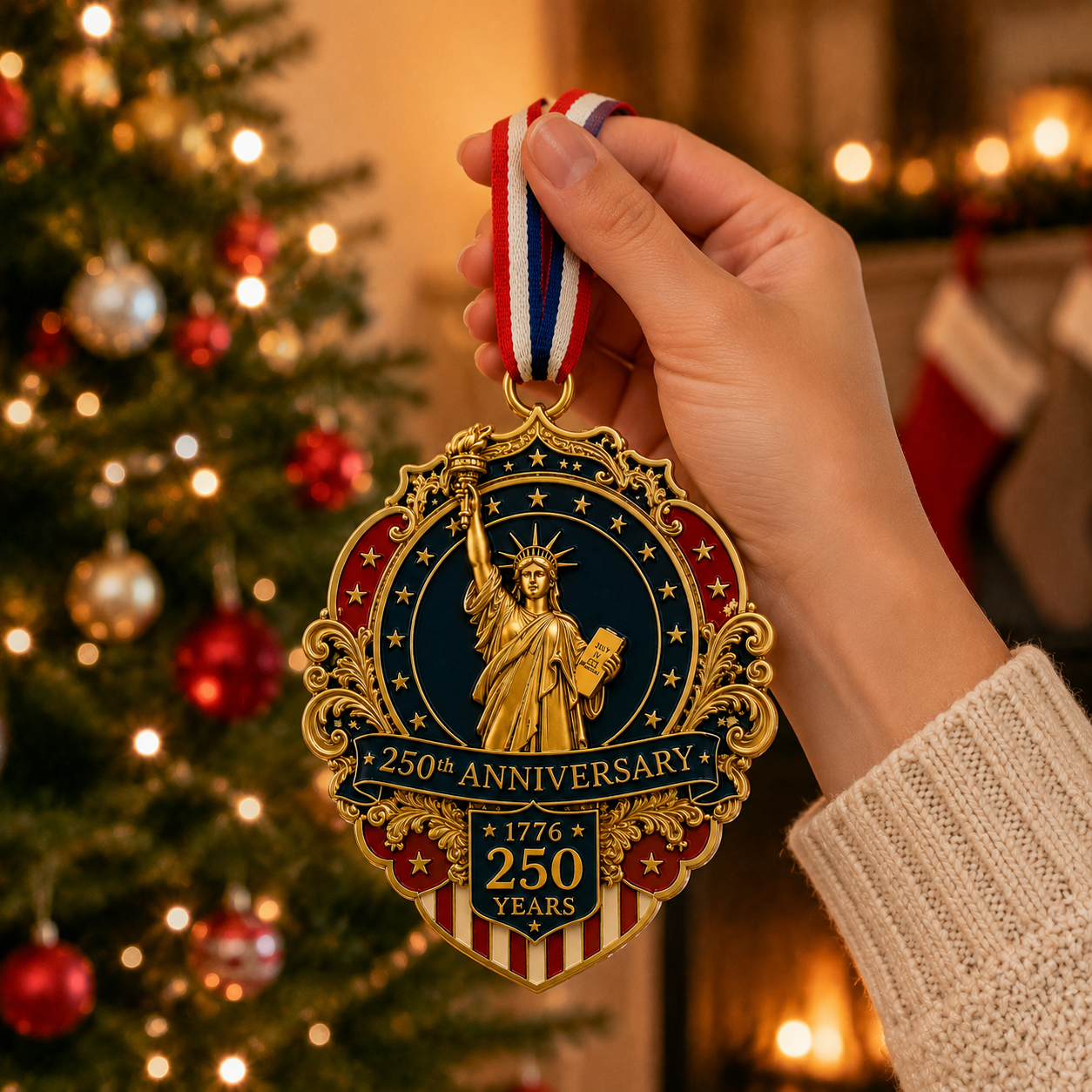 🔥Statue of Liberty 250th Anniversary Christmas Tree Ornament