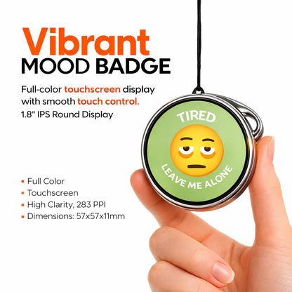 😊 LED Mood Display Badge-Wear Your Mood Without Saying A Word