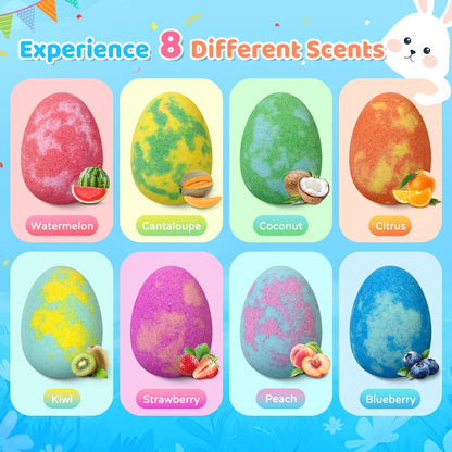 🥚Easter Surprise Bath Bombs for Kids🌈16-Pack