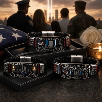 🎁9/11 Never Forget Memorial Bracelet | September 11 Tribute Collection-✈️ BUY 3 FREE SHIPPING