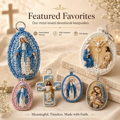 ✨ Handmade Sacred Key Charms | Devotion on the go🧶