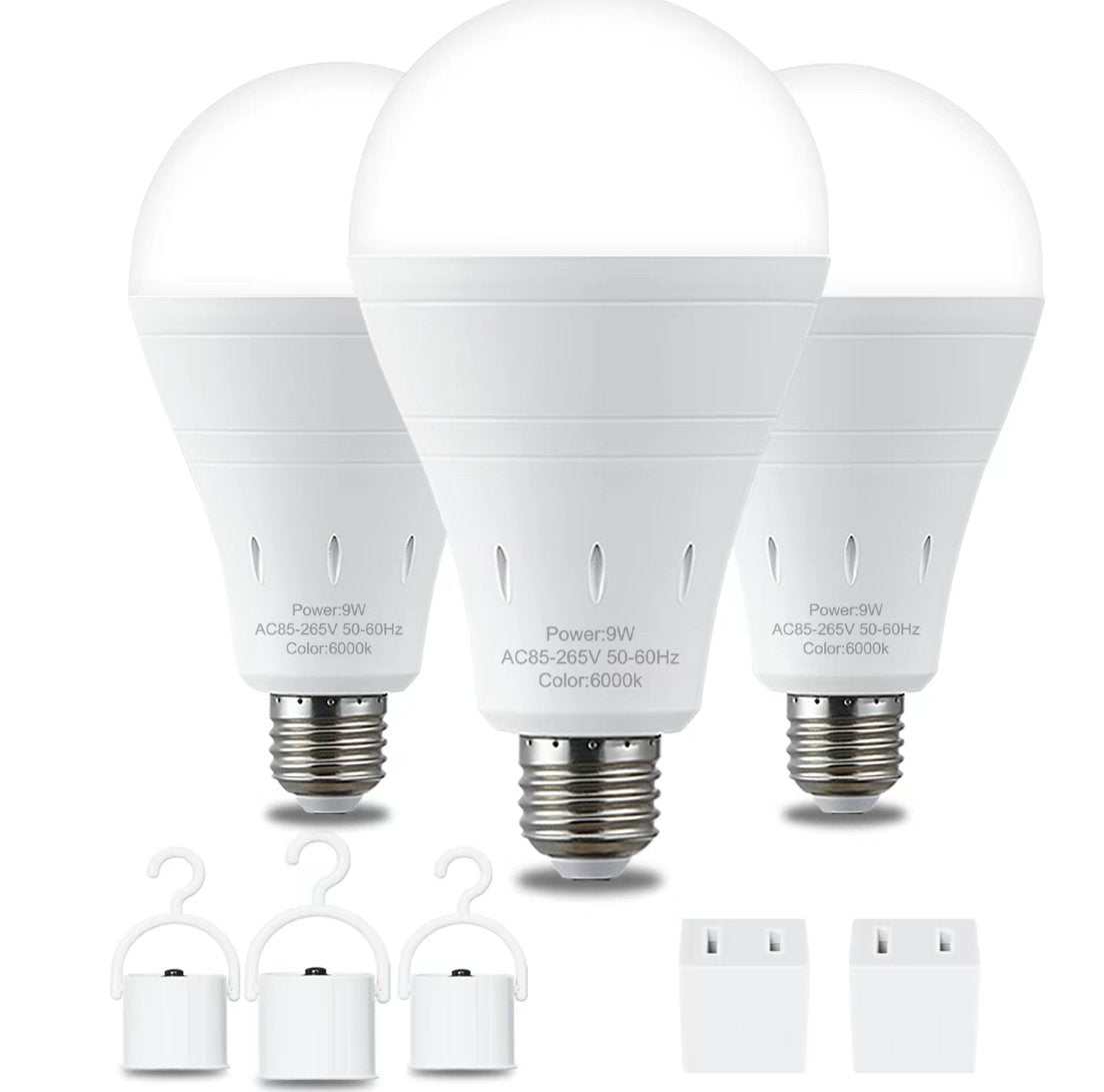3er-Pack / 6er-Pack Wiederaufladbare Notfall-Glühbirnen 💡
