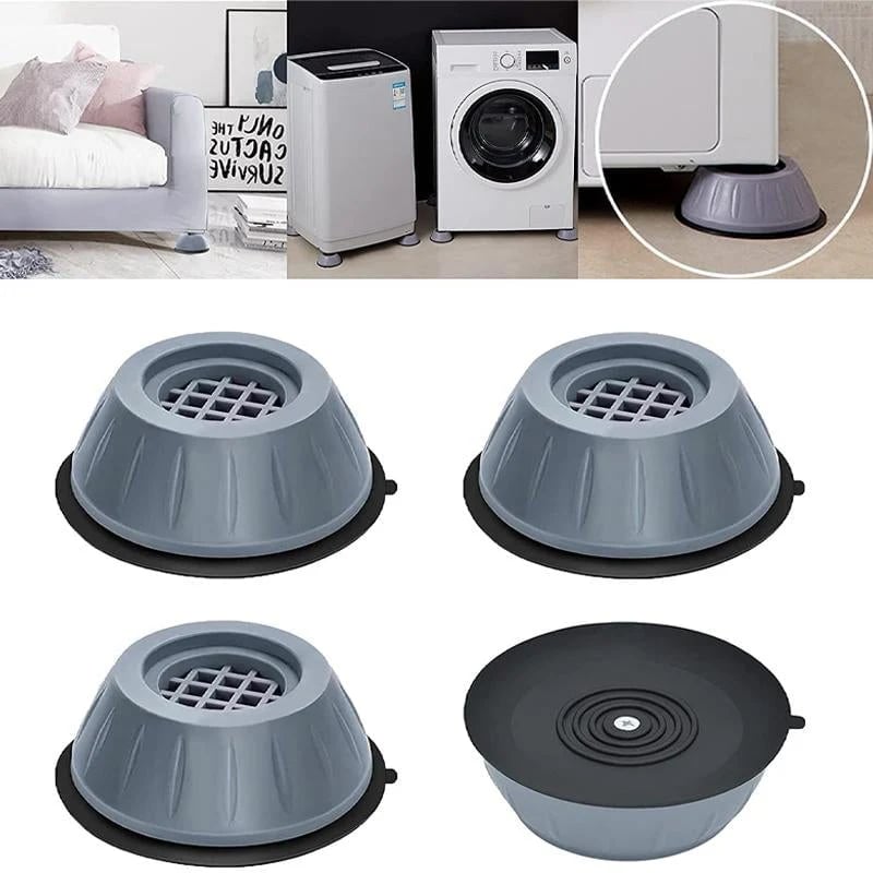 🔥LAST DAY SALE 49% OFF-🏡  Anti-Vibration Washing Machine Pads (4PCs) - Noise Reducing & Stabilizing Base for Quiet Operation and Floor Protection 🧼🔇