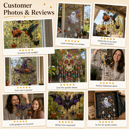 🔥Last Day 49% OFF - Halloween Suncatcher Wind Chime