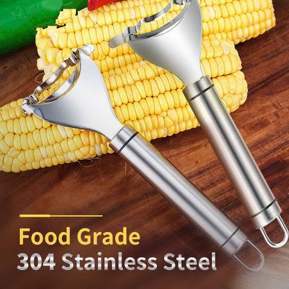 Stainless Steel Corn Peeler & Kernel Remover Tool