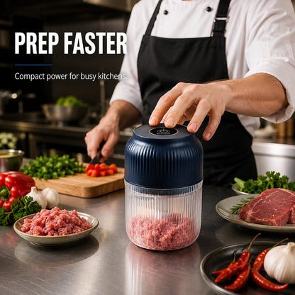 📢📢49% OFF !!!🥗⚡️Mini Electric Food Chopper -Fast 4-Blade Kitchen Grinder