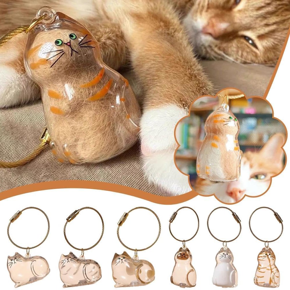 🔥50000+ Sold🐾Pet Hair Memorial Capsule Keychain