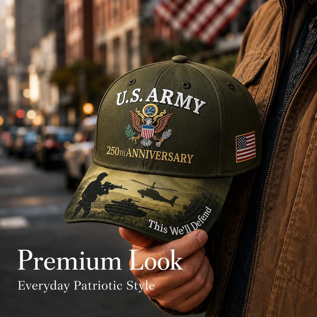 🔥 Father’s Day Sale - ❤️ U.S. Army 250th Anniversary Commemorative Embroidered Cap 🇺🇸