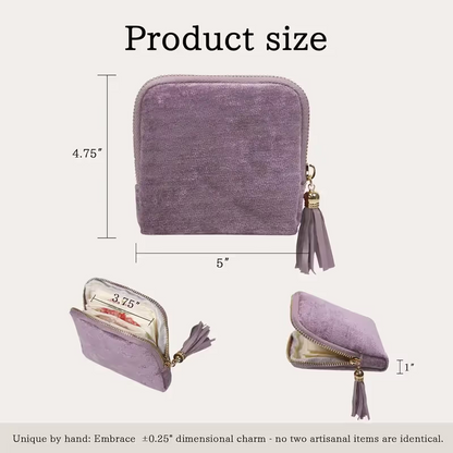 Jewelry zippered pocket case Travel Jewelry Bag Portable Organizer