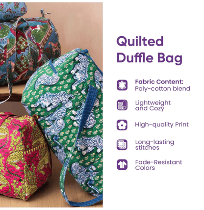 Hippie Van Quilted Duffle Bag