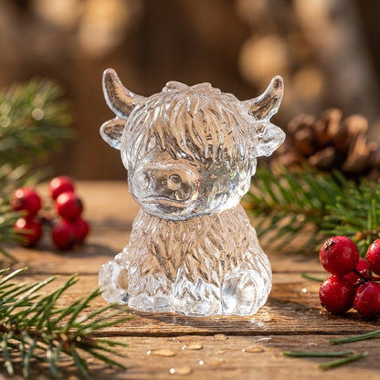 🐮6‐Cavity Mini Highland Cow Ice Cube & Dessert Mold 🧊🍪 Cute 3D Ice for Drinks, Parties & Gifts💕