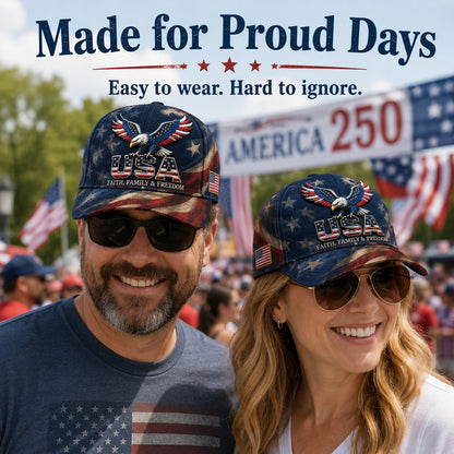 Last Day 70% OFF - USA Faith, Family & Freedom Cap