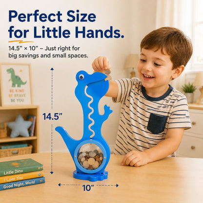 🦕 Interactive Dinosaur Coin Bank