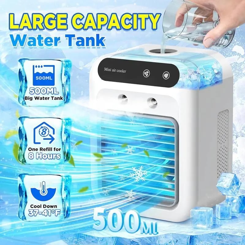 (🎁Last Day 49% OFF)❄️Mini Portable Air Conditioner with Cooling and Humidification Function