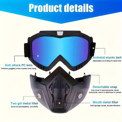 🎁Father's Day Gift-🛠️Detachable Full Face Goggle Mask