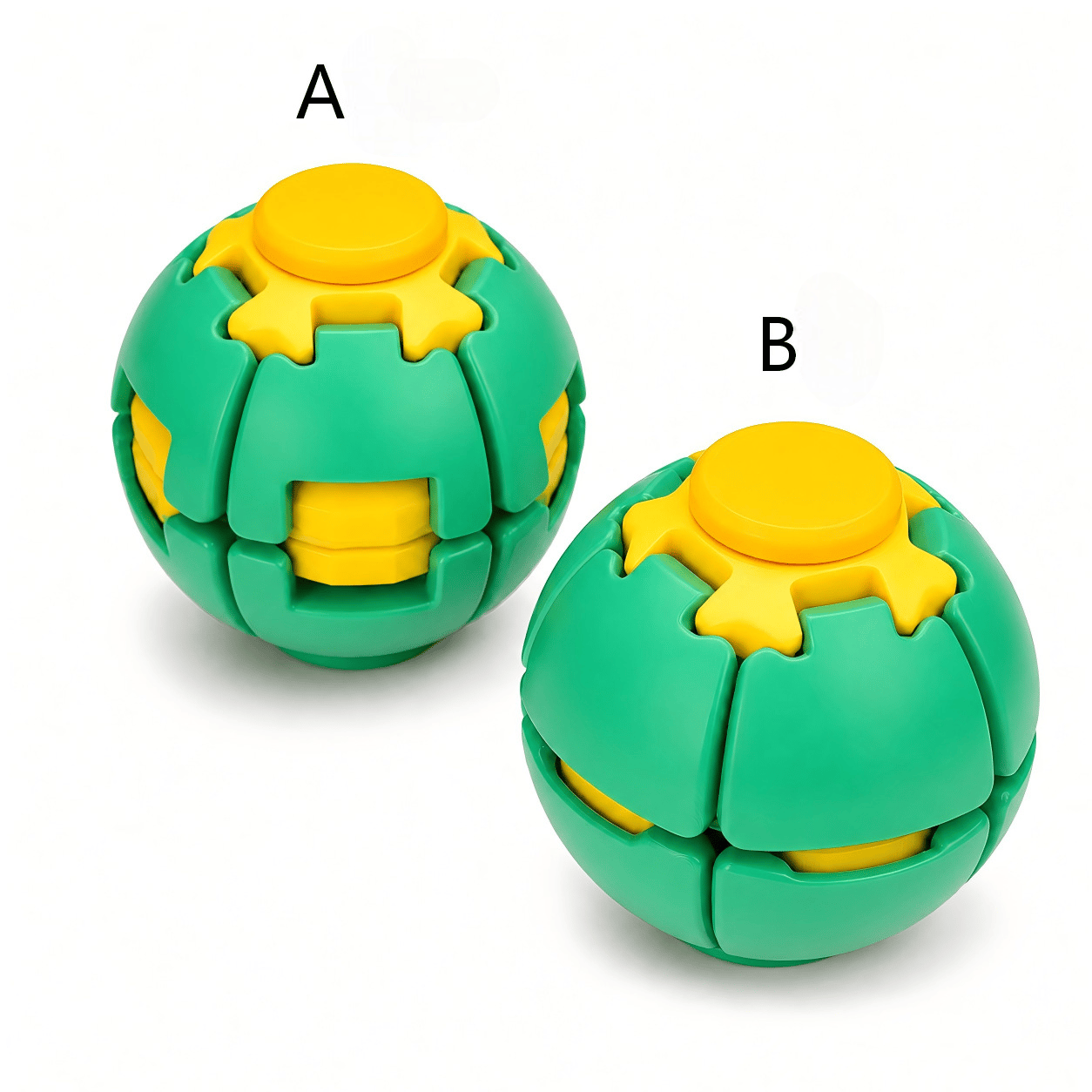 Press-to-Spin Stress Relief Fidget Ball