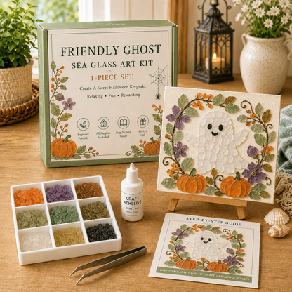 🎃 Halloween Sea Glass Art Kit