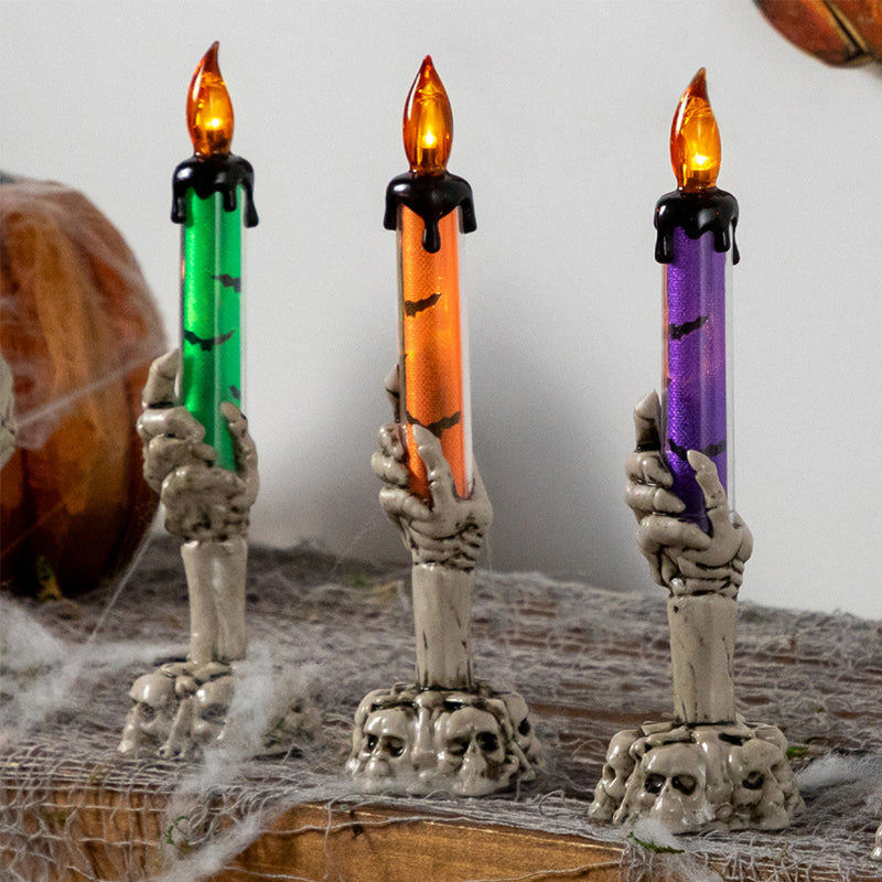 Gothic Ghost Hand LED Candle, Elegant Dark Academia Table Home Ornament