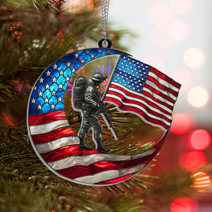 🇺🇸 American Military Suncatcher – A Light of Tribute for Vietnam Veterans